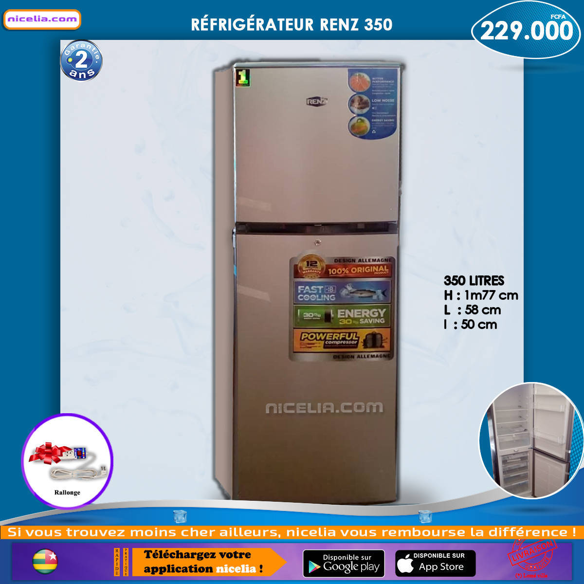 Réfrigérateur Renz 350